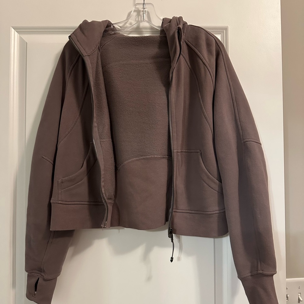 lululemon athletica scuba oversized zip hoodie lunar rock